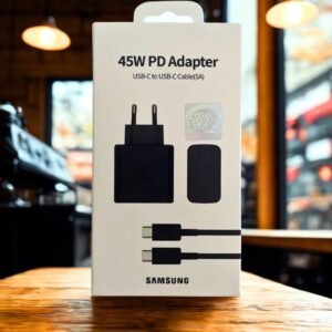 Cargador Rápido 45W USB-C Tipo PD + Cable USB-C a USB-C
