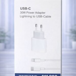 ⚡ Cargador USB-C 30W + Cable Lightning a USB-C (Carga Rápida)