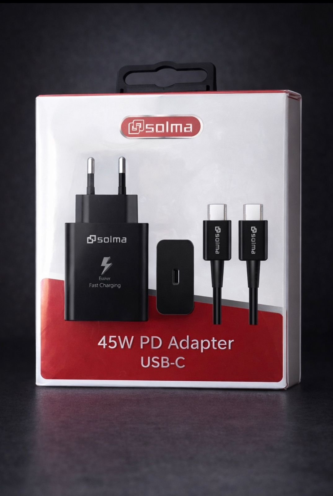 ⚡ Cargador USB-C 45W PD + Cable Tipo C (Carga Ultra Rápida)