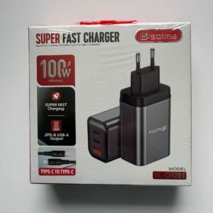⚡ Cargador USB-C 100W PD + USB-A (Carga Ultra Rápida Multi Dispositivo)
