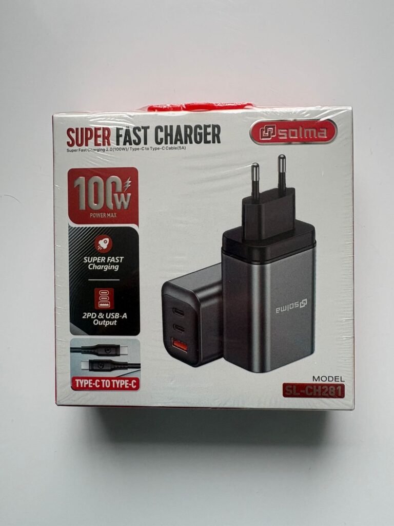 Cargador USB-C 100W PD + USB-A (Carga Ultra Rápida Multi Dispositivo)
