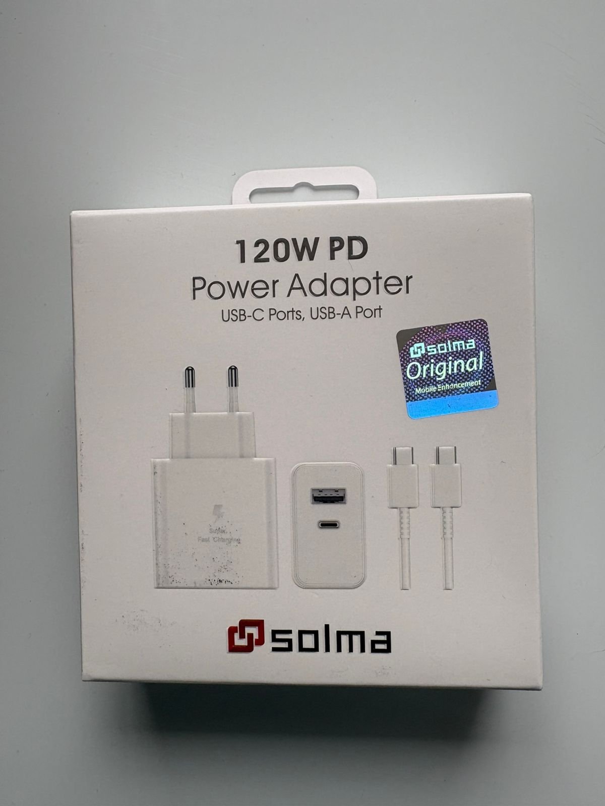 ⚡ Cargador Rápido 120W PD Solma + Cable USB-C