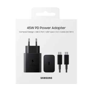 ⚡ Cargador Rápido 45W PD USB-C + Cable Tipo C (5A)