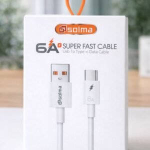 Cable USB a Tipo C 6A – Carga Súper Rápida