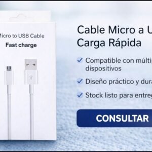 Cable Micro USB a USB – Carga Rápida
