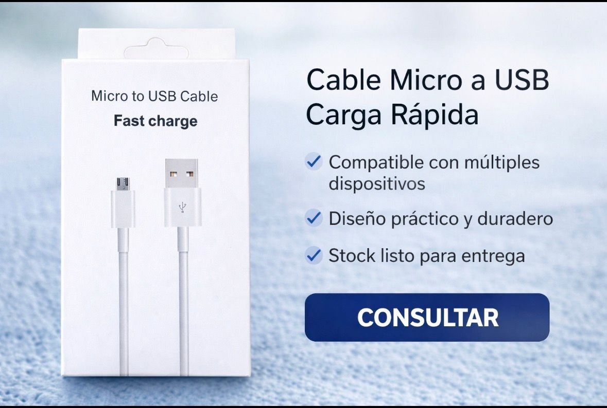 Cable Micro USB a USB – Carga Rápida