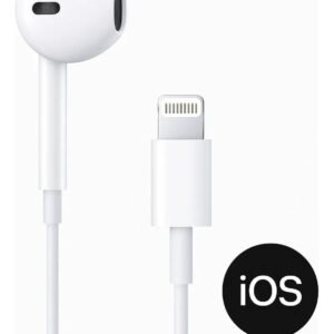 Audífonos con cable tipo EarPods Lightning – Sonido claro para iPhone (iOS)