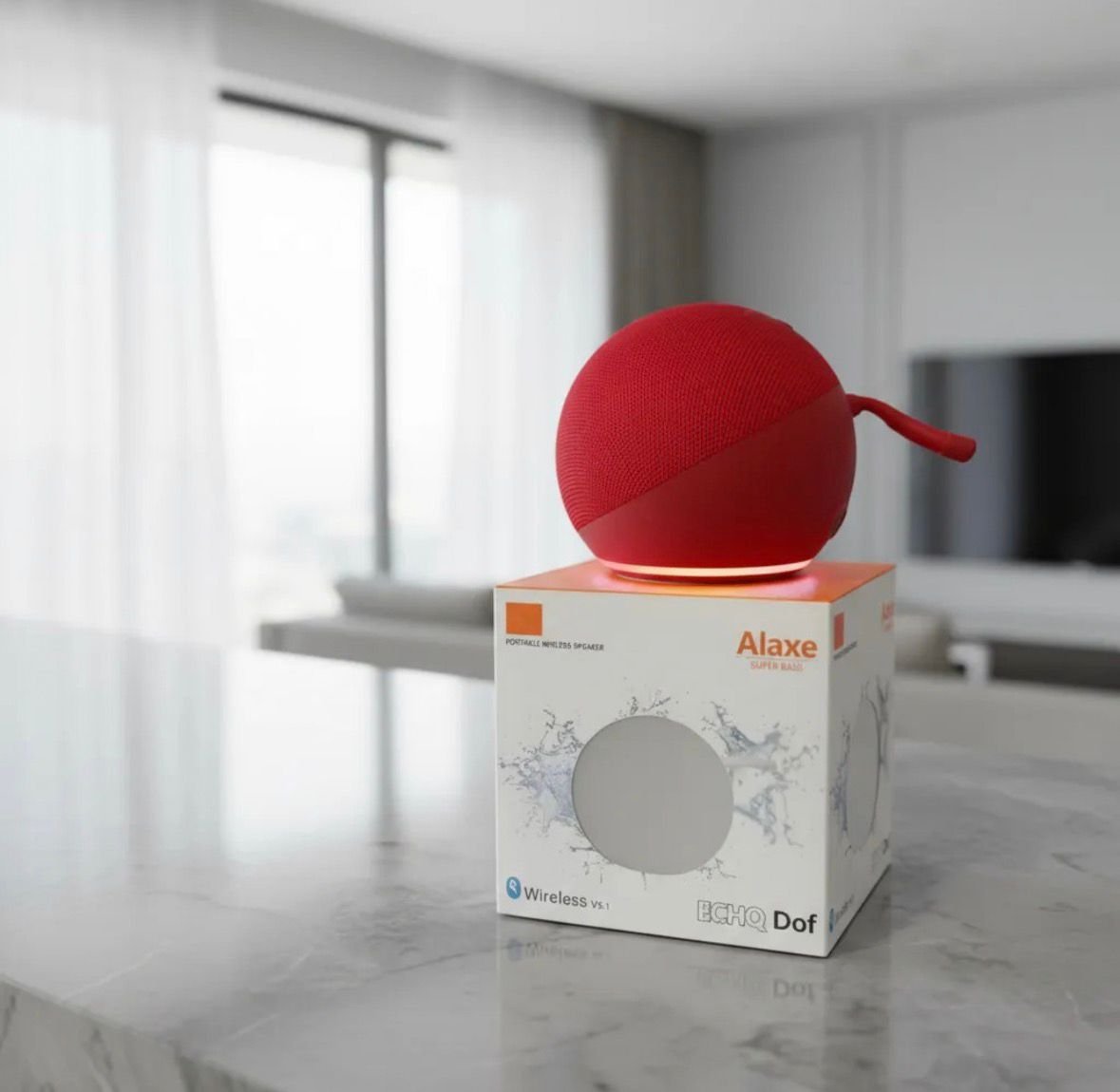 Parlante Bluetooth AIX 15W – Potente, portátil y con luces RGB